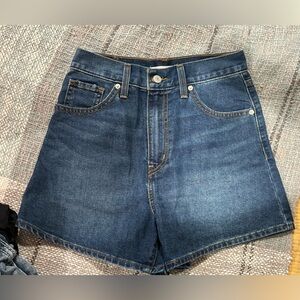 Levi's Women's Blue Denim Shorts